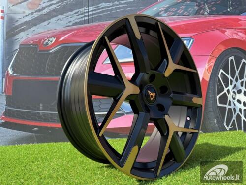 Ratlankis R19x8  5X112  ET  40  57.1  YF6147  Black Polished Half Matt Cooper (MBHMC)  For CUPRA  (K8+Z6)  (HYBRID FORGED)