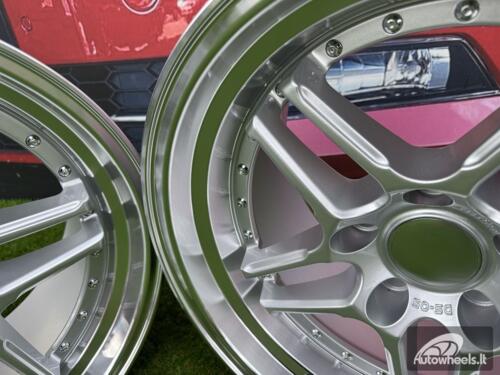 Ratlankis R17x8.5  5X120  ET  20  74.1  A5863  Silver+Polished Lip (SP)  For BMW  (P)  (Only Rear+Front)