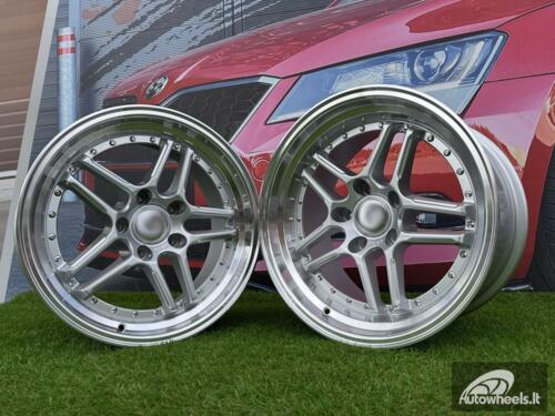 Ratlankis R17x8.5  5X120  ET  20  74.1  A5863  Silver+Polished Lip (SP)  For BMW  (P)  (Rear+Front)