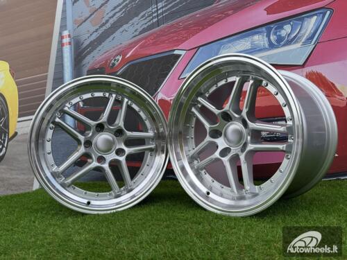 Ratlankis R17x8.5  5X120  ET  20  74.1  A5863  Silver+Polished Lip (SP)  For BMW  (P)  (Rear+Front)