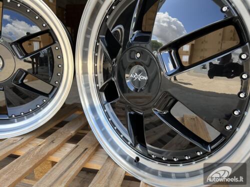 Ratlankis R20x9  5X112  ET  30  66.6  AT674  (LU1831)  Black+Polished Lip (BLPL)  For MER  (K3)  (MONOBLOCK Style Rear+Front)