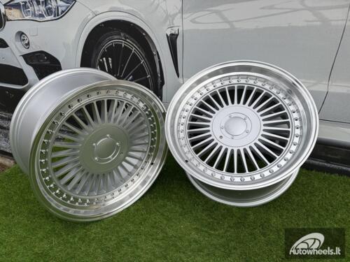Ratlankis R19x9  10X112/120  ET  20  74.1  L2413  Silver+Polished Lip (SP)  For BMW  (K3)  (ALPINA style Rear+Front)