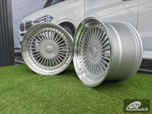 Ratlankis R19x9  10X112/120  ET  20  74.1  L2413  Silver+Polished Lip (SP)  For BMW  (K3)  (ALPINA style Rear+Front)