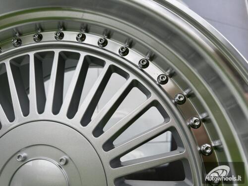 Ratlankis R19x9  10X112/120  ET  20  74.1  L2413  Silver+Polished Lip (SP)  For BMW  (K3)  (ALPINA style Rear+Front)