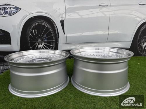 Ratlankis R19x9  10X112/120  ET  20  74.1  L2413  Silver+Polished Lip (SP)  For BMW  (K3)  (ALPINA style Rear+Front)