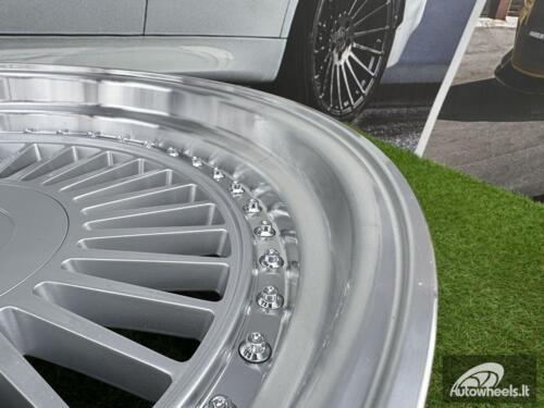 Ratlankis R19x9  10X112/120  ET  20  74.1  L2413  Silver+Polished Lip (SP)  For BMW  (K3)  (ALPINA style Rear+Front)