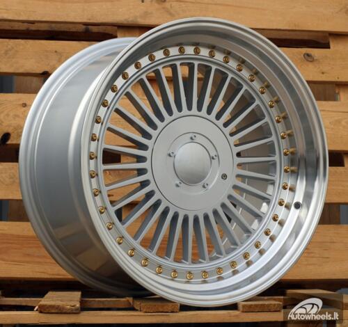 Ratlankis R19x9  10X112/120  ET  20  74.1  L2413  Silver+Polished Lip (SP)  For BMW  (K3)  (ALPINA style Rear+Front)