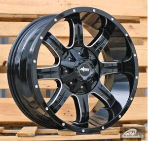 Ratlankis R20x9  10X139/150  ET  0  110.1  L9012  Black Polished (MB)  For 4X4  (K3)  (Milling)