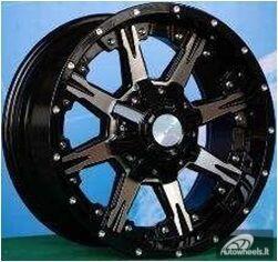 Ratlankis R20x9  10X139/150  ET  M12  110.1  LU406  Black (BL)  For 4X4  (K3)  (Milling)