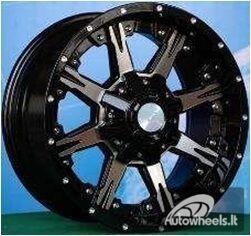 Ratlankis R20x9  10X139/150  ET  M12  110.1  LU406  Black (BL)  For 4X4  (K3)  (Milling)