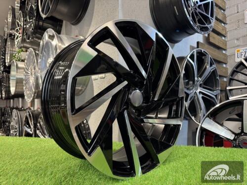 Ratlankis R18x8  5X112  ET  45  57.1  FBX170  Black Polished (MB)  For VW  (Z5)  (HYBRID FORGED)