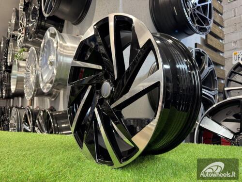 Ratlankis R18x8  5X112  ET  45  57.1  FBX170  Black Polished (MB)  For VW  (Z5)  (HYBRID FORGED)