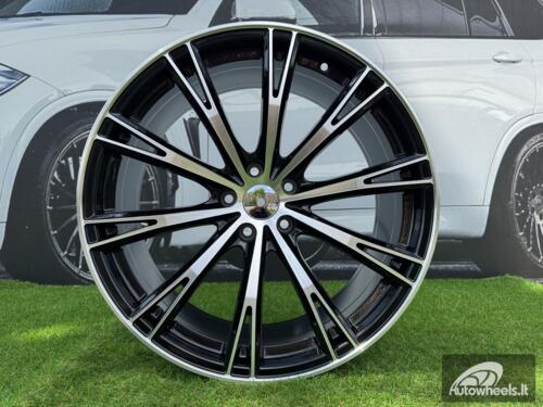 Ratlankis R22x9.5  5X112  ET  31  66.5  H5060  (IN1111)  Black Polished (MB)  For AUD  (K8)
