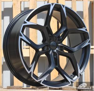 Ratlankis R18x8  5X112  ET  40  57.1  I5572  (FBX220)  Black Polished Half Matt (MBHM)  For CUPRA  (Z5+K8+Z6)  (HYBRID FORGED)
