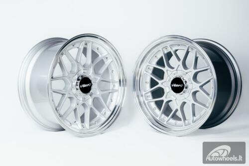 Ratlankis HART HR83 R18X10J 5X114.3/5X120 ET15 CB:74.1 Silver and Diamond cut lip