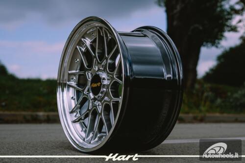 Ratlankis HART HR83 R18X9J 5X114.3/5X120 ET20 CB:74.1 Hyper black and Diamond cut lip