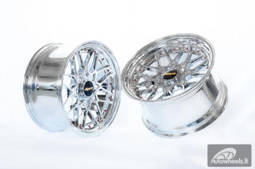 Ratlankis HART HR83 R18X9J 5X114.3/5X120 ET20 CB:74.1 Chrome with Red Rivets