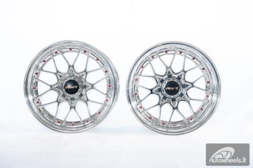 Ratlankis HART HR83 R18X10J 5X114.3/5X120 ET15 CB:74.1 Chrome with Red Rivets