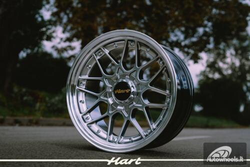 Ratlankis HART HR83 R18X9J 5X112/5X114.3 ET35 CB:73.1 Hyper black and Diamond cut lip