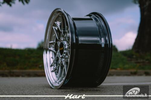 Ratlankis HART HR83 R18X9J 5X112/5X114.3 ET35 CB:73.1 Hyper black and Diamond cut lip