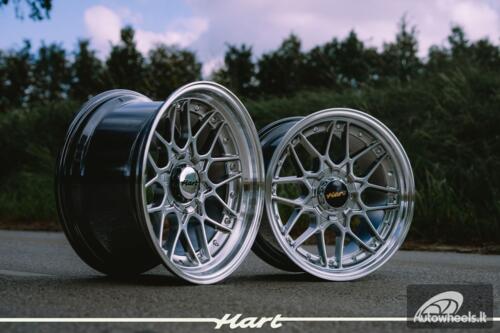 Ratlankis HART HR83 R18X9J 5X112/5X114.3 ET35 CB:73.1 Hyper black and Diamond cut lip