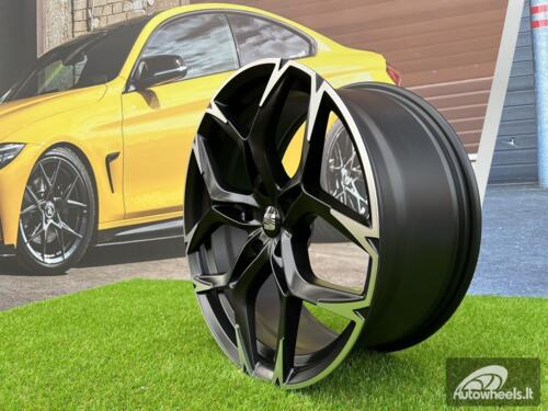 Ratlankis R19x8.5  5X112  ET  40  57.1  I5572  (FBX220)  Black Polished Half Matt (MBHM)  For CUPRA  (Z5)  (HYBRID FORGED)