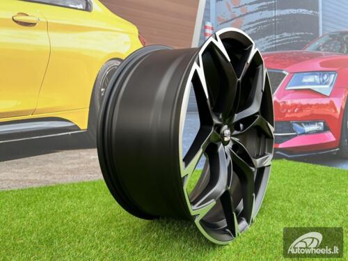 Ratlankis R19x8.5  5X112  ET  40  57.1  I5572  (FBX220)  Black Polished Half Matt (MBHM)  For CUPRA  (Z5)  (HYBRID FORGED)