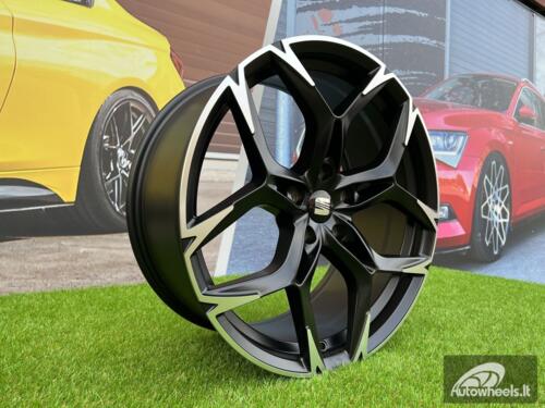 Ratlankis R19x8.5  5X112  ET  40  57.1  I5572  (FBX220)  Black Polished Half Matt (MBHM)  For CUPRA  (Z5)  (HYBRID FORGED)