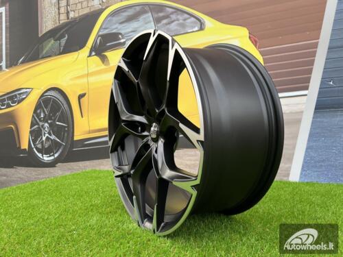 Ratlankis R19x8.5  5X112  ET  40  57.1  I5572  (FBX220)  Black Polished Half Matt (MBHM)  For CUPRA  (Z5+P2)  (HYBRID FORGED)