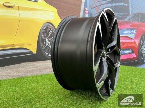 Ratlankis R19x8.5  5X112  ET  40  57.1  I5572  (FBX220)  Black Polished Half Matt (MBHM)  For CUPRA  (Z5+P2)  (HYBRID FORGED)