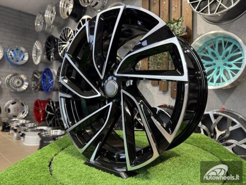 Ratlankis R17x7  5X112  ET  45  57.1  B5772  (FBX260)  Black Polished (MB)  For VW  (Z7)  (HYBRID FORGED)
