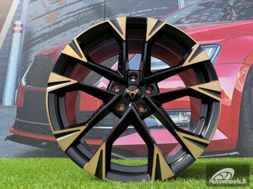 Ratlankis R19x8  5X112  ET  40  57.1  YF1150  Black Polished Half Matt Cooper (MBHMC)  For CUPRA  (K8+P1)  (HYBRID FORGED)