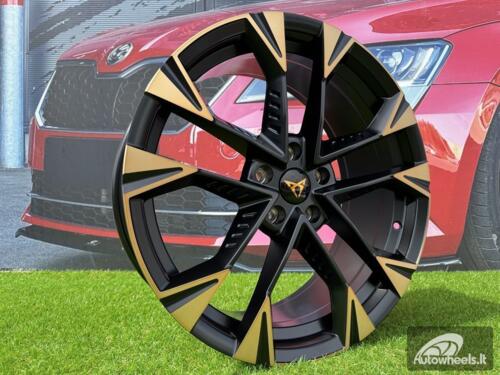 Ratlankis R19x8  5X112  ET  40  57.1  YF1150  Black Polished Half Matt Cooper (MBHMC)  For CUPRA  (K8+P1)  (HYBRID FORGED)