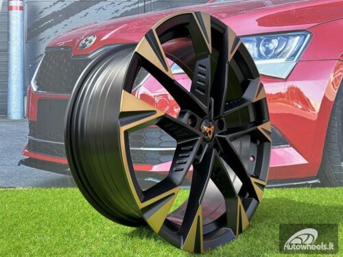 Ratlankis R19x8  5X112  ET  40  57.1  YF1150  Black Polished Half Matt Cooper (MBHMC)  For CUPRA  (K8+P1)  (HYBRID FORGED)