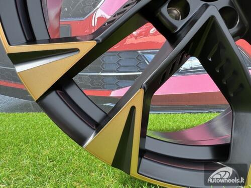 Ratlankis R19x8  5X112  ET  40  57.1  YF1150  Black Polished Half Matt Cooper (MBHMC)  For CUPRA  (K8+P1)  (HYBRID FORGED)