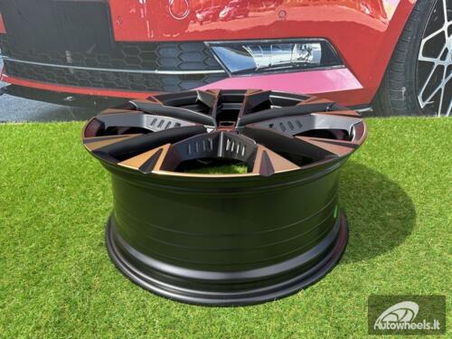 Ratlankis R19x8  5X112  ET  40  57.1  YF1150  Black Polished Half Matt Cooper (MBHMC)  For CUPRA  (K8+P1)  (HYBRID FORGED)