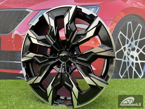 Ratlankis R18x8  5X112  ET  27  66.6  B1992  Black Polished (MB)  For BMW  (Z3)