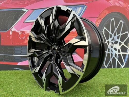 Ratlankis R18x8  5X112  ET  27  66.6  B1992  Black Polished (MB)  For BMW  (Z3)