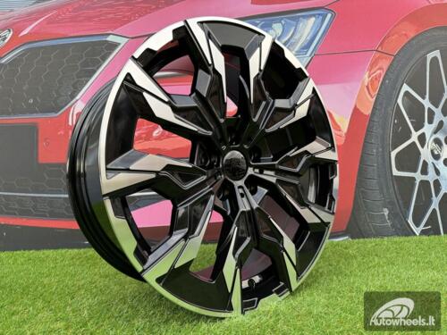 Ratlankis R18x8  5X112  ET  27  66.6  B1992  Black Polished (MB)  For BMW  (Z3)