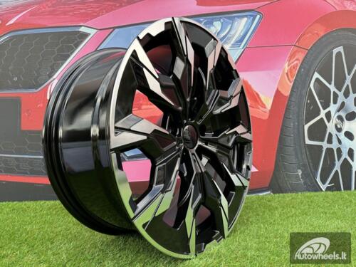 Ratlankis R18x8  5X112  ET  27  66.6  B1992  Black Polished (MB)  For BMW  (Z3)