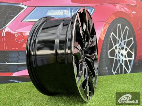 Ratlankis R18x8  5X112  ET  27  66.6  B1992  Black Polished (MB)  For BMW  (Z3)