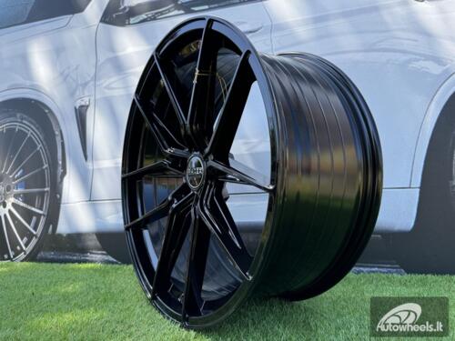 Ratlankis R20x9  5X120  ET  30  72.6  HX036  (B5597)  Black (BL)  For HAXER  (P)  (Rear+Front)