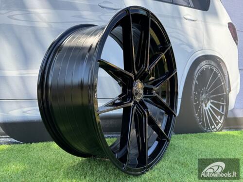 Ratlankis R20x9  5X120  ET  30  72.6  HX036  (B5597)  Black (BL)  For HAXER  (P)  (Rear+Front)