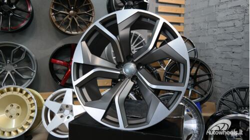 Ratlankis R20x9  5X112  ET  25  66.5  B1637  (H3059F)  Grey Polished (MG)  For AUD  (K8)  (Q7/Q8 HYBRID FORGED)