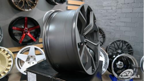 Ratlankis R20x9  5X112  ET  25  66.5  B1637  (H3059F)  Grey Polished (MG)  For AUD  (K8)  (Q7/Q8 HYBRID FORGED)
