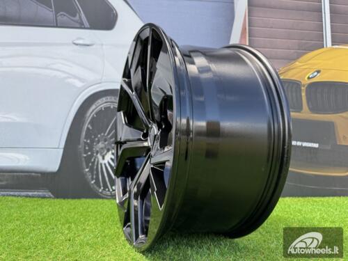 Ratlankis R20x9  5X112  ET  25  66.5  B1637  (H3059F)  Black (BL)  For AUD  (K8)  (Q7/Q8 HYBRID FORGED)