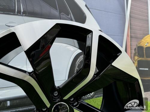 Ratlankis R20x9  5X112  ET  25  66.5  B1637  (H3059F)  Black Polished (MB)  For AUD  (K8)  (Q7/Q8 HYBRID FORGED)