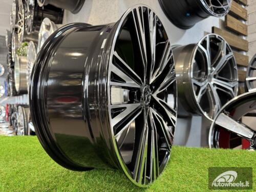 Ratlankis R19x8.5  5X112  ET  40  66.5  B1424  (FBX045)  Black Polished (MB)  For AUD  (Z5)  (HYBRID FORGED)