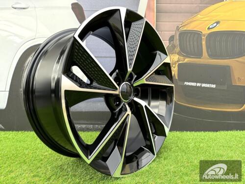 Ratlankis R17x7.5  5X112  ET  36  66.5  B1566  (FBX008)  Black Polished (MB)  For AUD  (Z5)  (HYBRID FORGED)