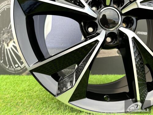 Ratlankis R17x7.5  5X112  ET  36  66.5  B1566  (FBX008)  Black Polished (MB)  For AUD  (Z5)  (HYBRID FORGED)